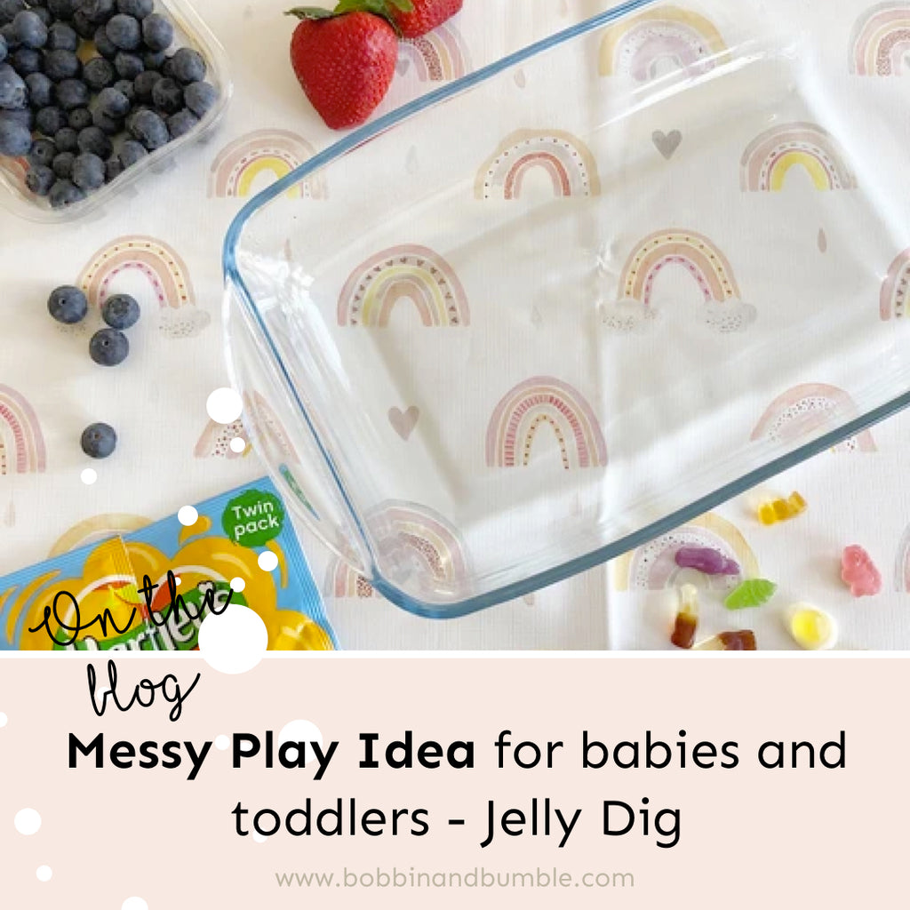 Messy Play Idea for babies and toddlers - Jelly Dig