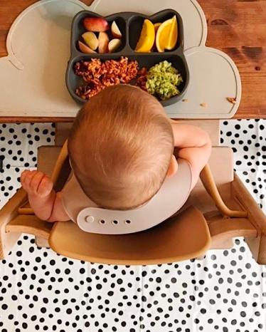 Wipeable Baby Splash Mat – Non-toxic, Waterproof Mat for Highchair and Messy Play | Bobbin and Bumble