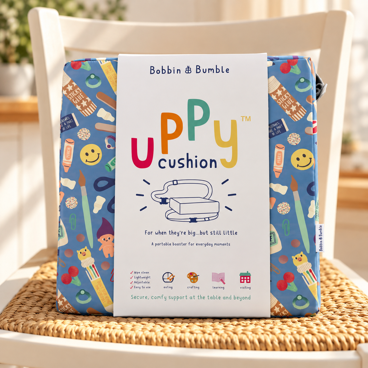 The Uppy – Toddler Booster Cushion | Crafty Print