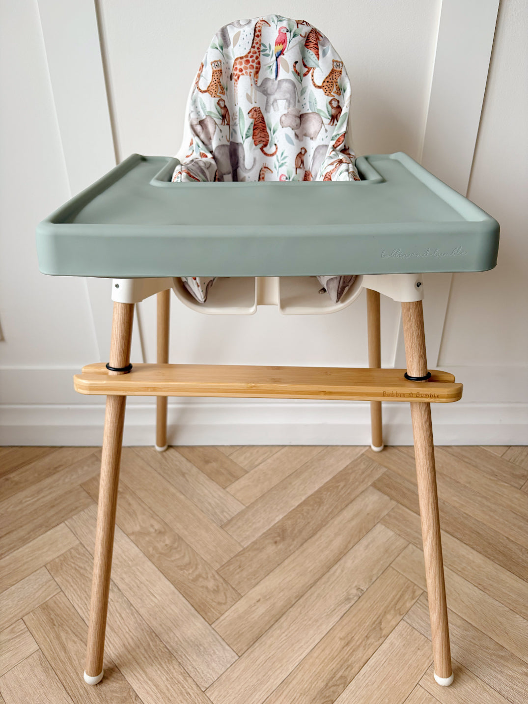 IKEA Highchair Full Glow-Up Bundle – Jungle Animals