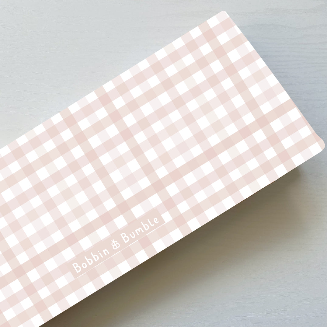 Travel Changing Mat - Pink Gingham