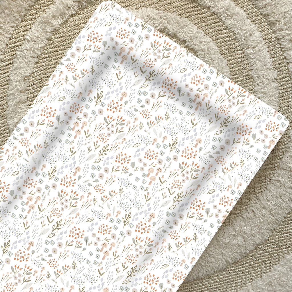 Deluxe Baby Changing Mat - Woodland Floral | Bobbin and Bumble.