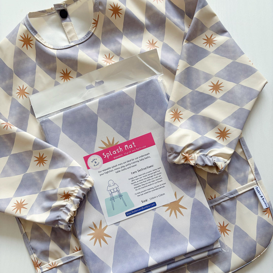 Splash mat - Blue Harlequin