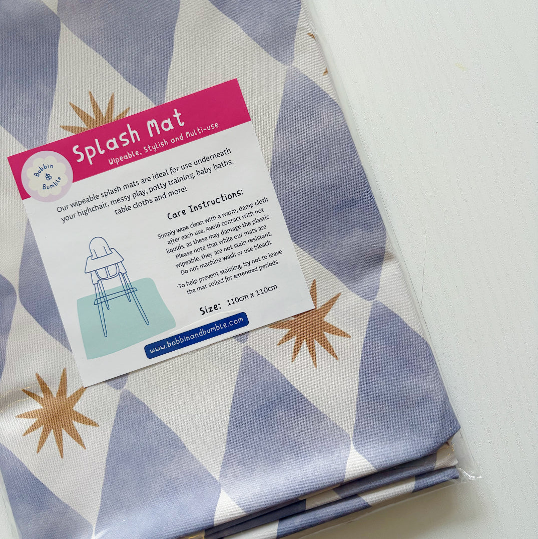Splash Mat Bundle - Blue Harlequin and Crafty