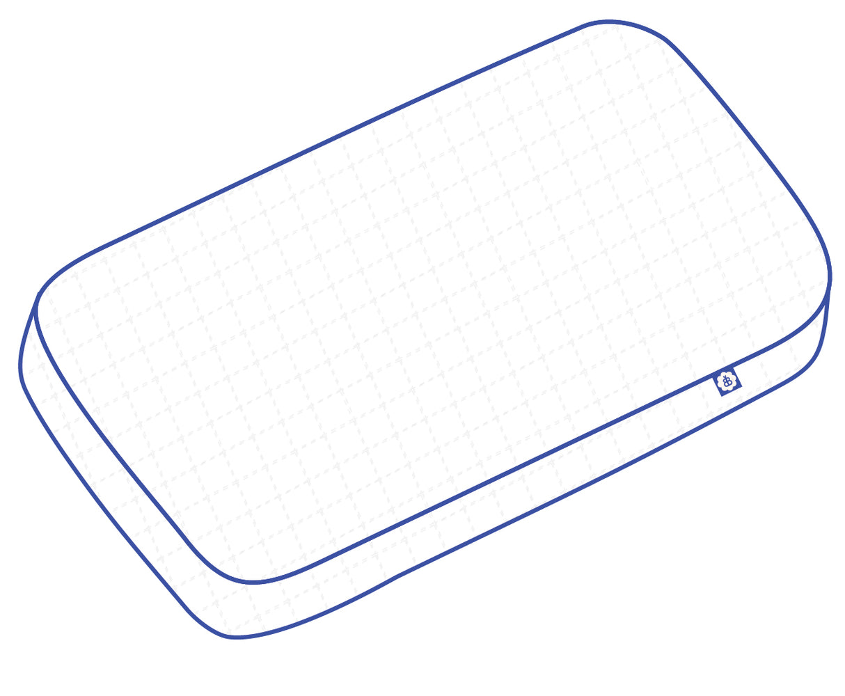 Cot Mattress – Pocket Sprung with Organic Cotton Cover (120 x 60 cm) | Bobbin and Bumble.