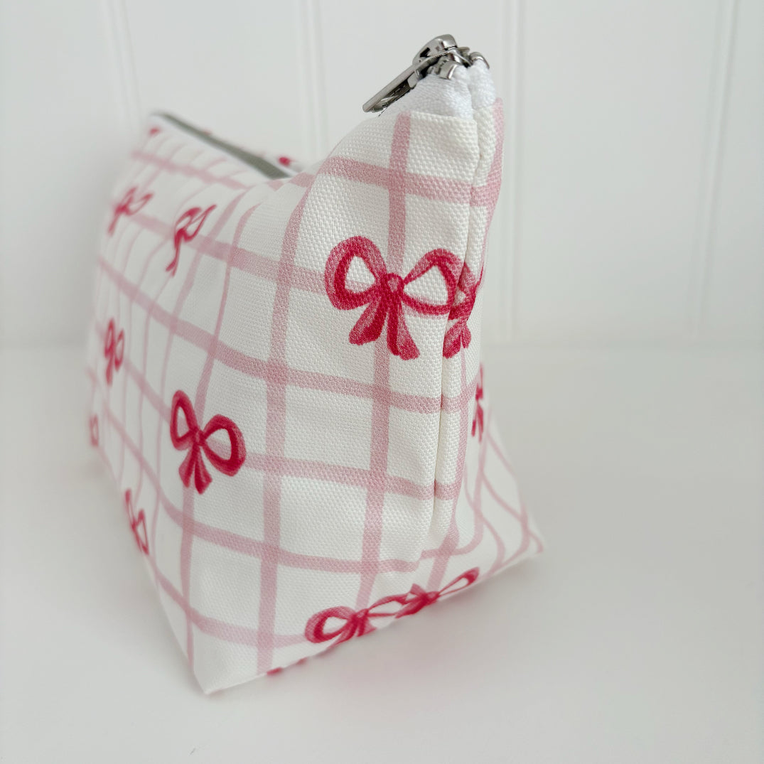 Nappy Wallet - Pink Bows