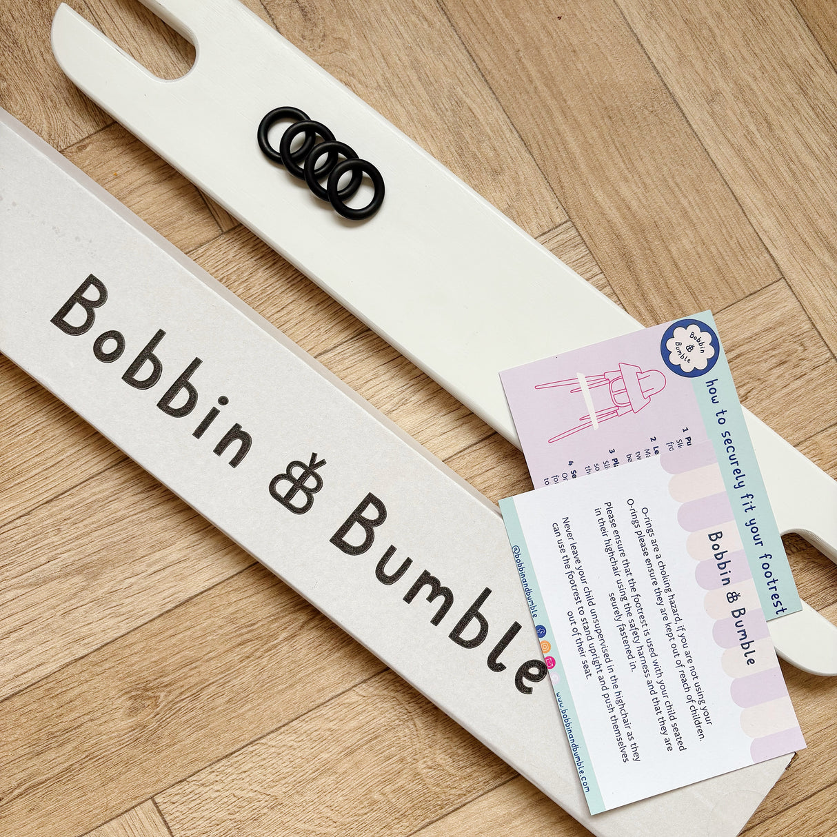 IKEA Highchair Footrest - White Wood