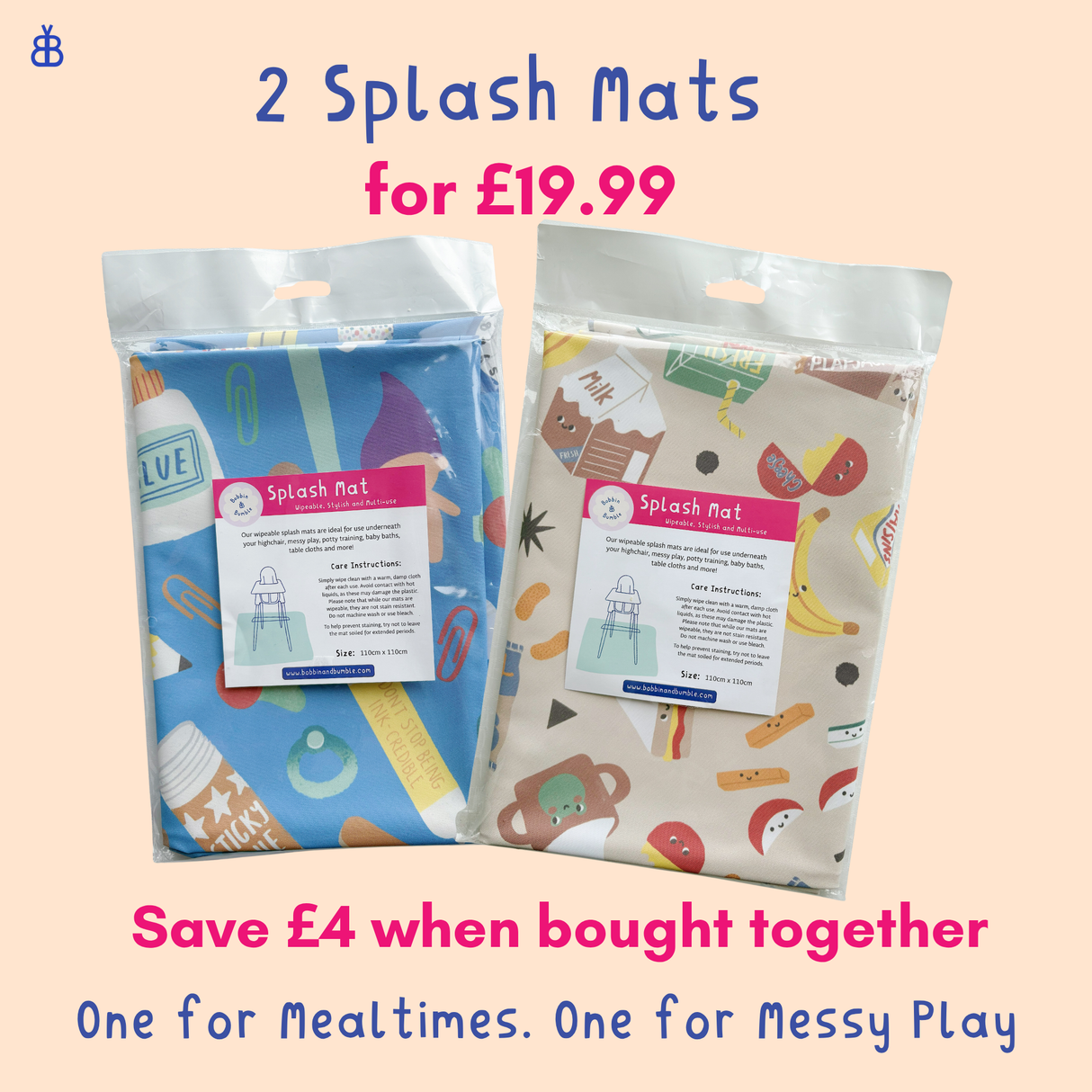 Splash Mat Bundle - Crafty and Snack Time