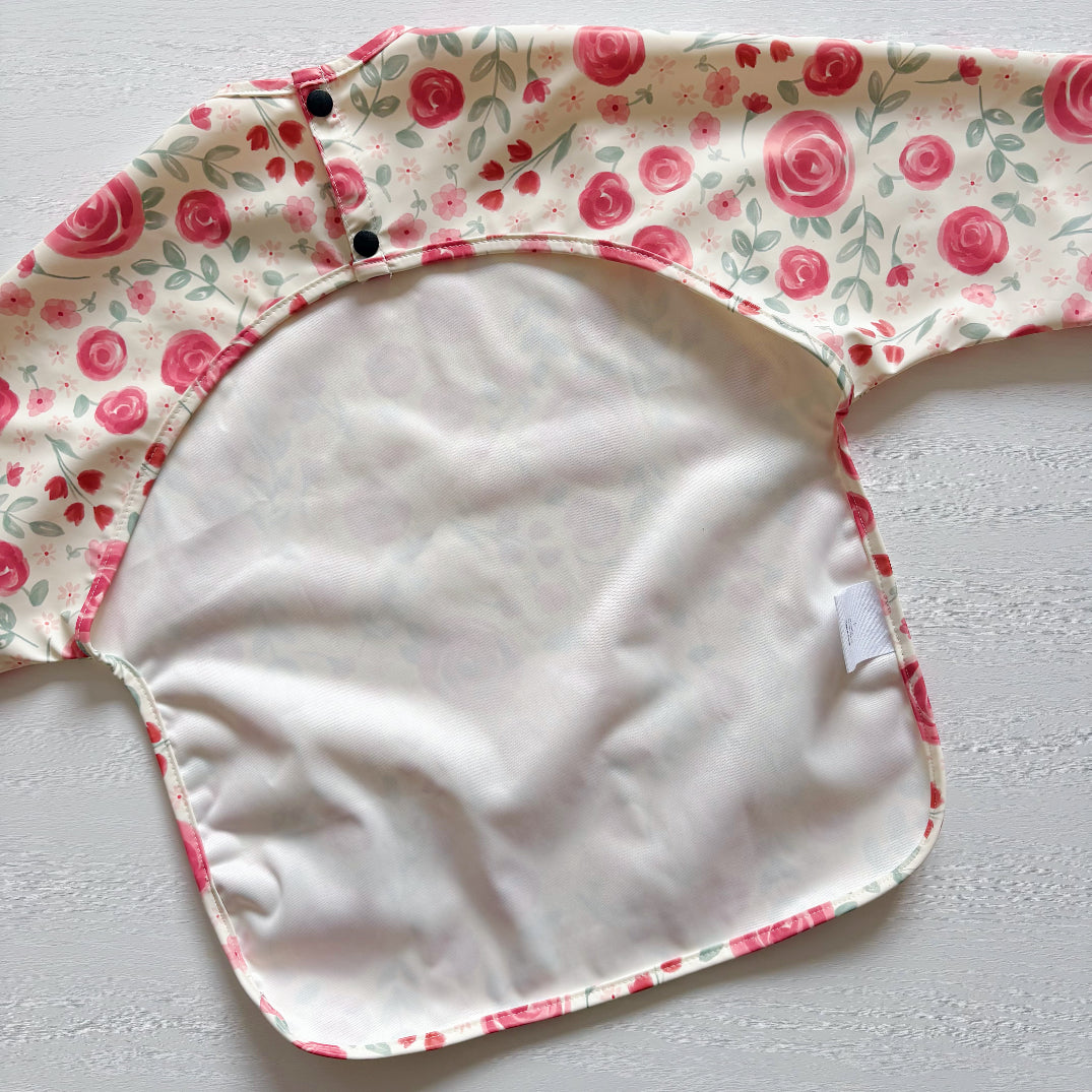 Long Sleeved Baby Bib - Country Floral