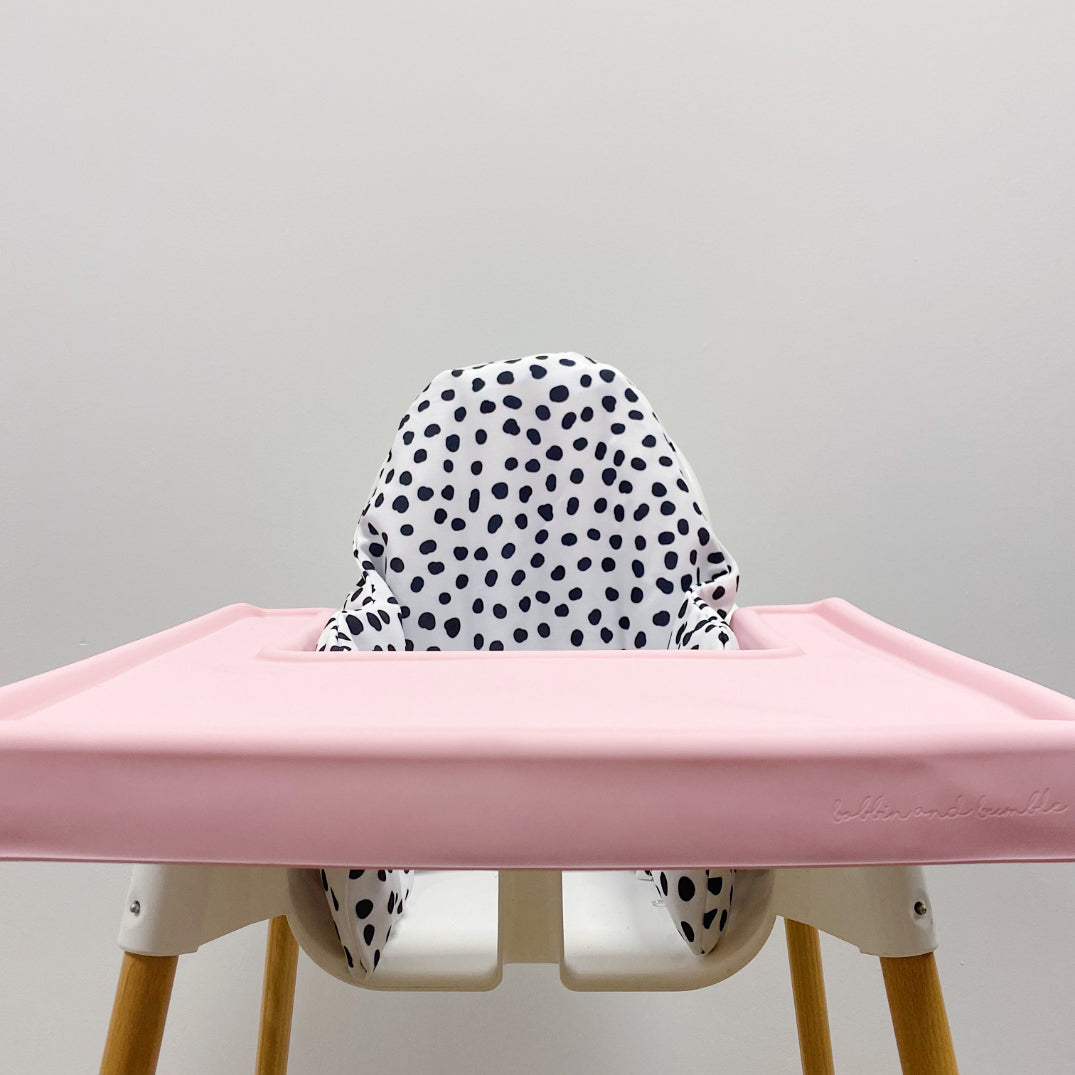 IKEA Highchair Cushion Cover - Dalmatian Spotty Print | Bobbin and Bumble.