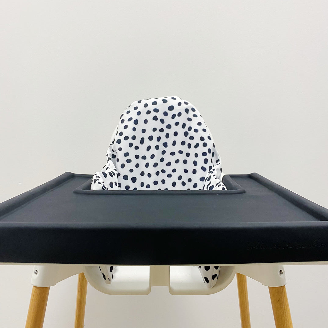 IKEA Highchair Cushion Cover - Dalmatian Spotty Print | Bobbin and Bumble.