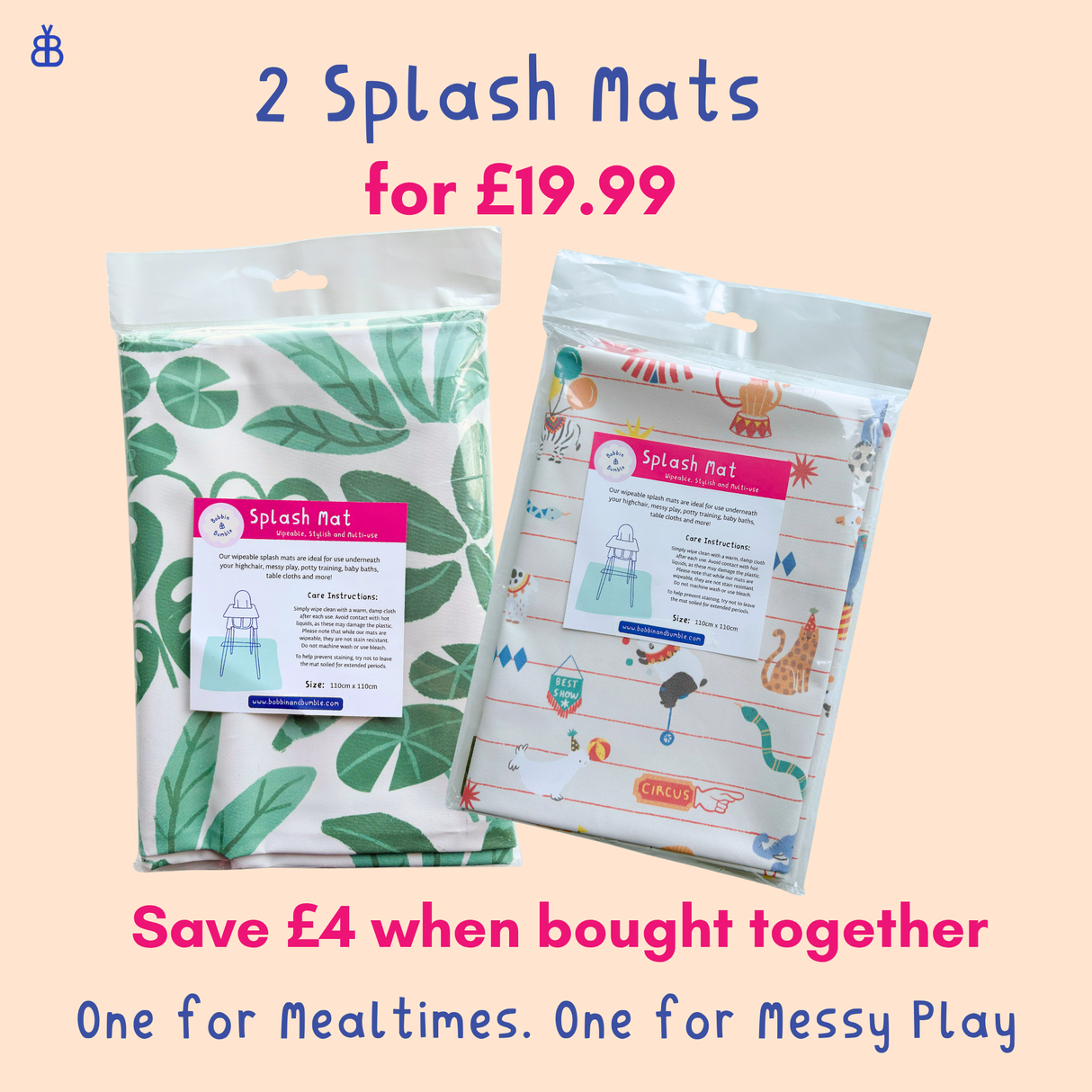Splash Mat Bundle - House Plant Haven and Circus
