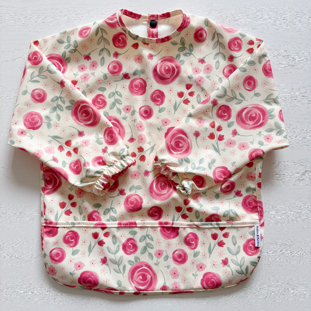 Long Sleeved Baby Bib - Country Floral
