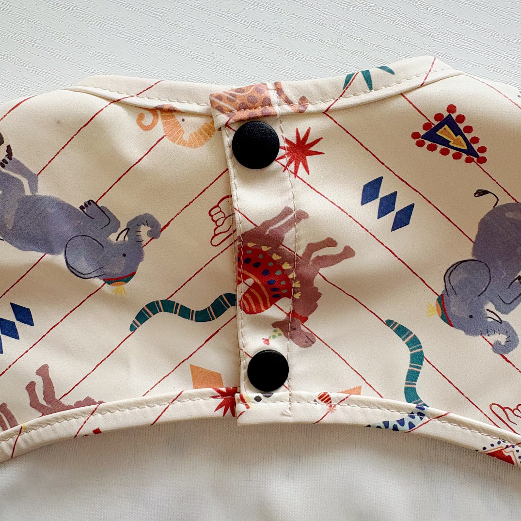 Long Sleeved Baby Bib - Vintage Circus