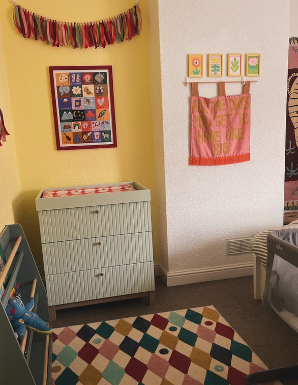 Standard Changing Mat - Red Harlequin