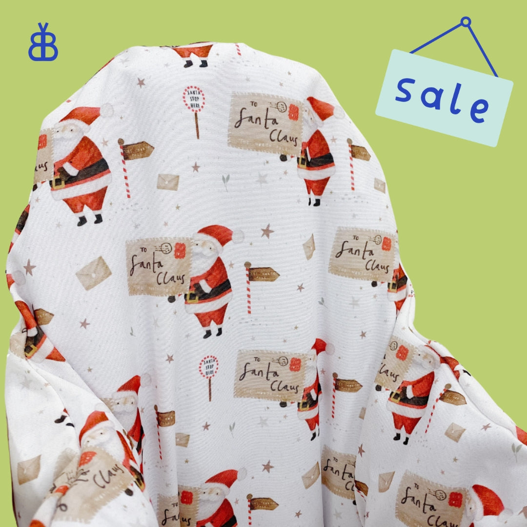 Christmas IKEA High Chair Cushion Cover - A Letter to Santa Print
