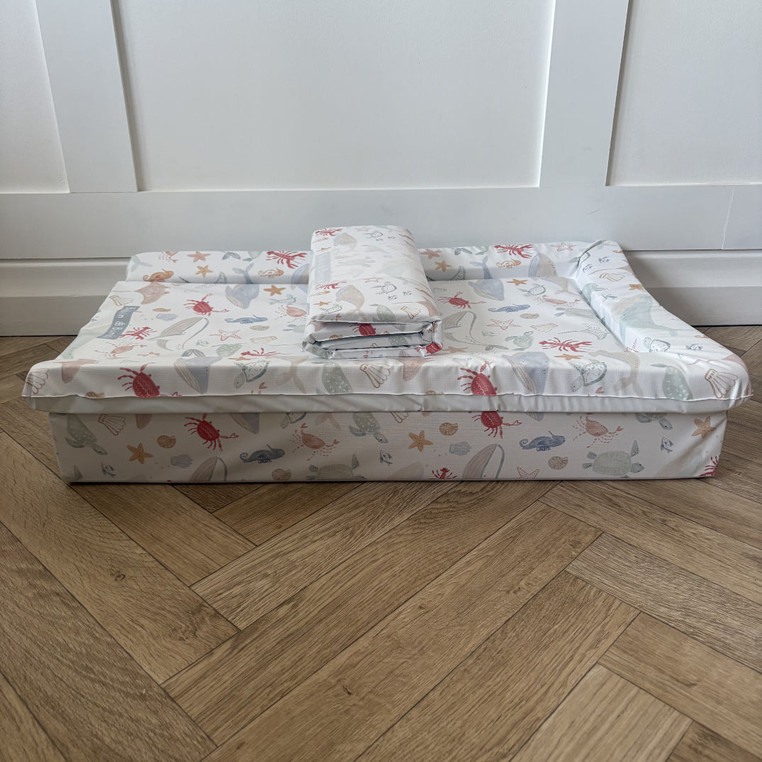 Complete Baby Changing Mat Bundle - Deep Blue Sea