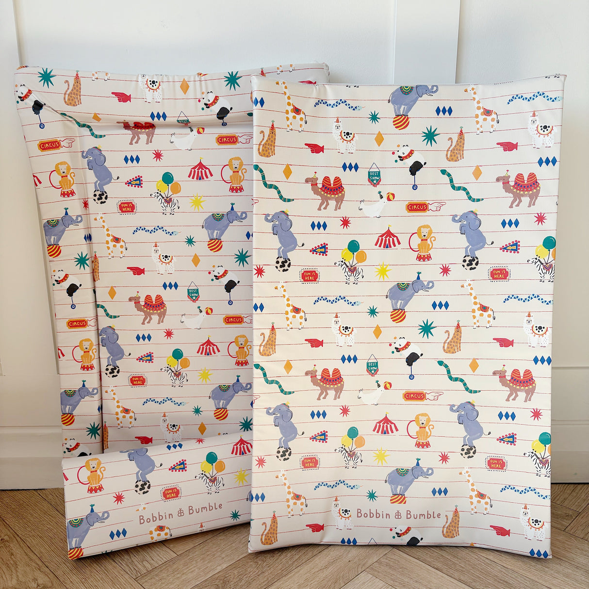 Anti-Roll Wedge Baby Changing Mat - Circus