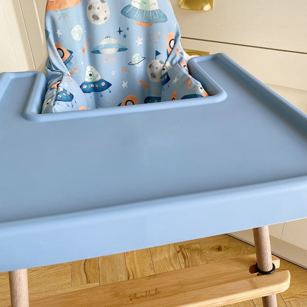 Full wrap placemat for the IKEA highchair - Sky Blue | Bobbin and Bumble.