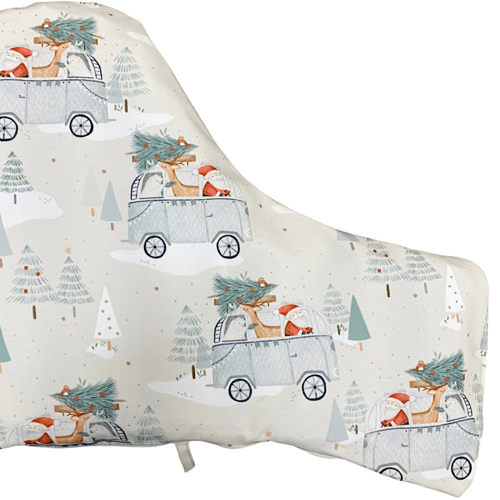 Christmas IKEA High Chair Cushion Cover - Camper Christmas Print | Bobbin and Bumble.