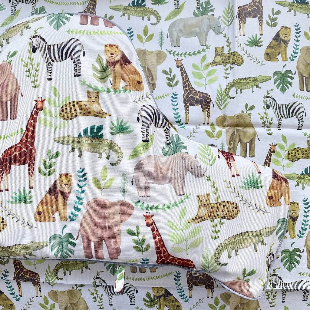 IKEA Antilop High Chair waterproof Cover - Safari Animals Print | Bobbin and Bumble.
