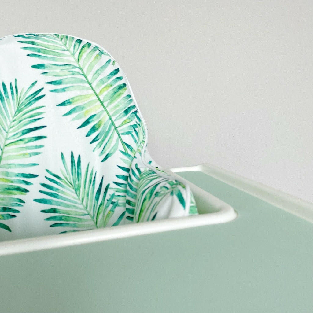 IKEA Highchair Cushion Cover - Tropical Leaf Print | Bobbin and Bumble.