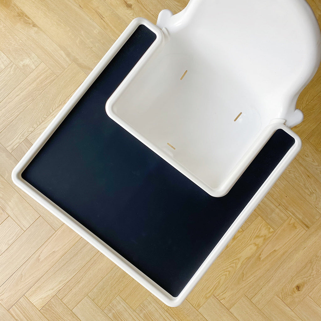 IKEA Antilop High chair Silicone Tray Placemat Insert - Liquorice Black | Bobbin and Bumble.