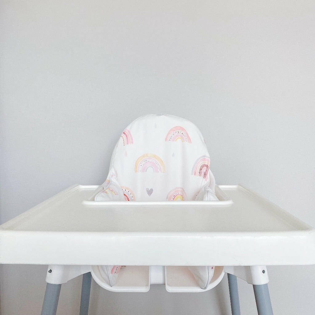 IKEA Highchair Cushion Cover - Beau Rainbow Print | Bobbin and Bumble.