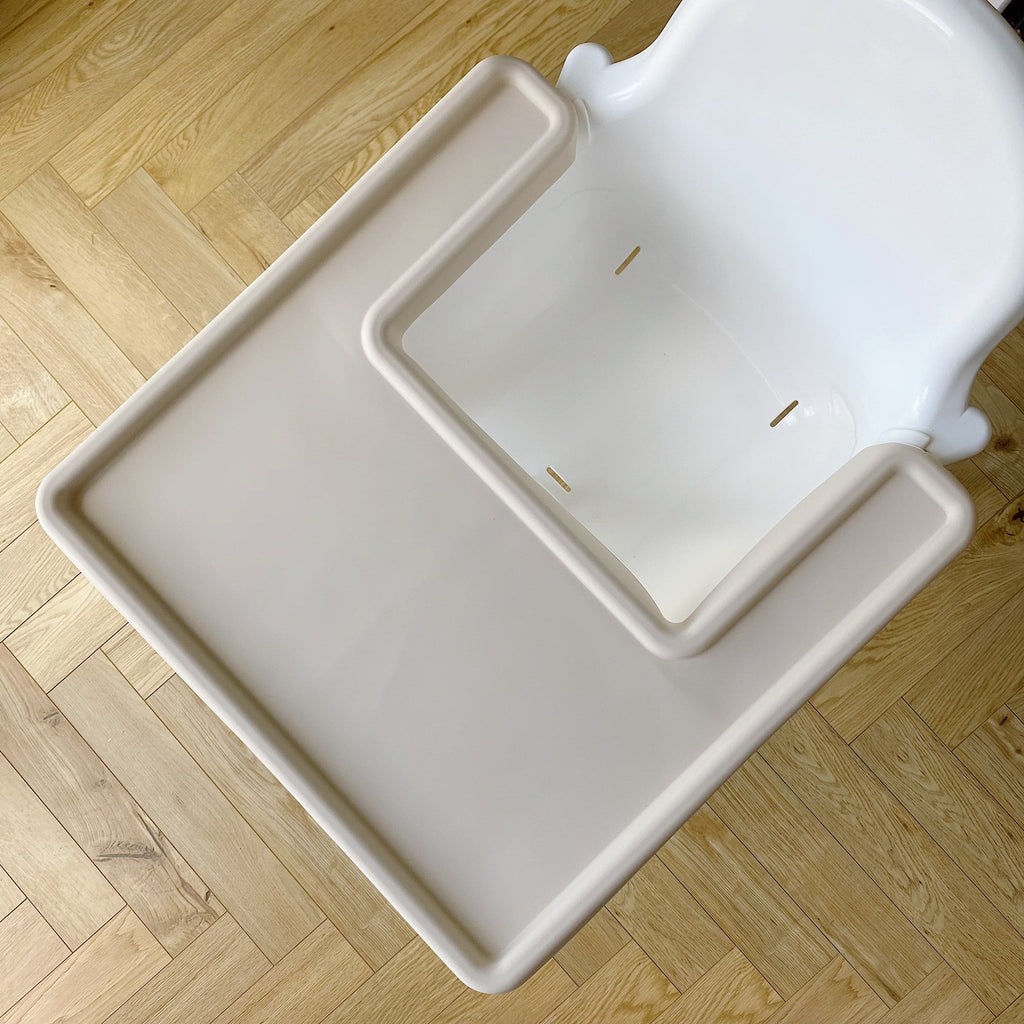 IKEA High chair Silicone Full Wrap Tray Placemat Insert - Cream Beige | Bobbin and Bumble.