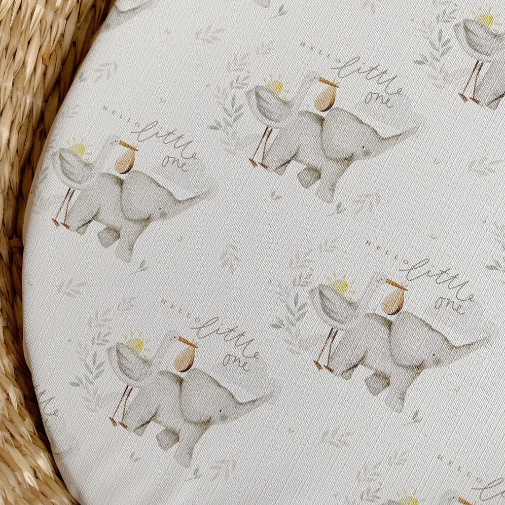 Basket Liner  - Hello Little One Print | Bobbin and Bumble.