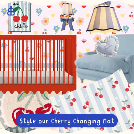 Cherry on Top: Nursery Inspiration with Cherry Stripe Print