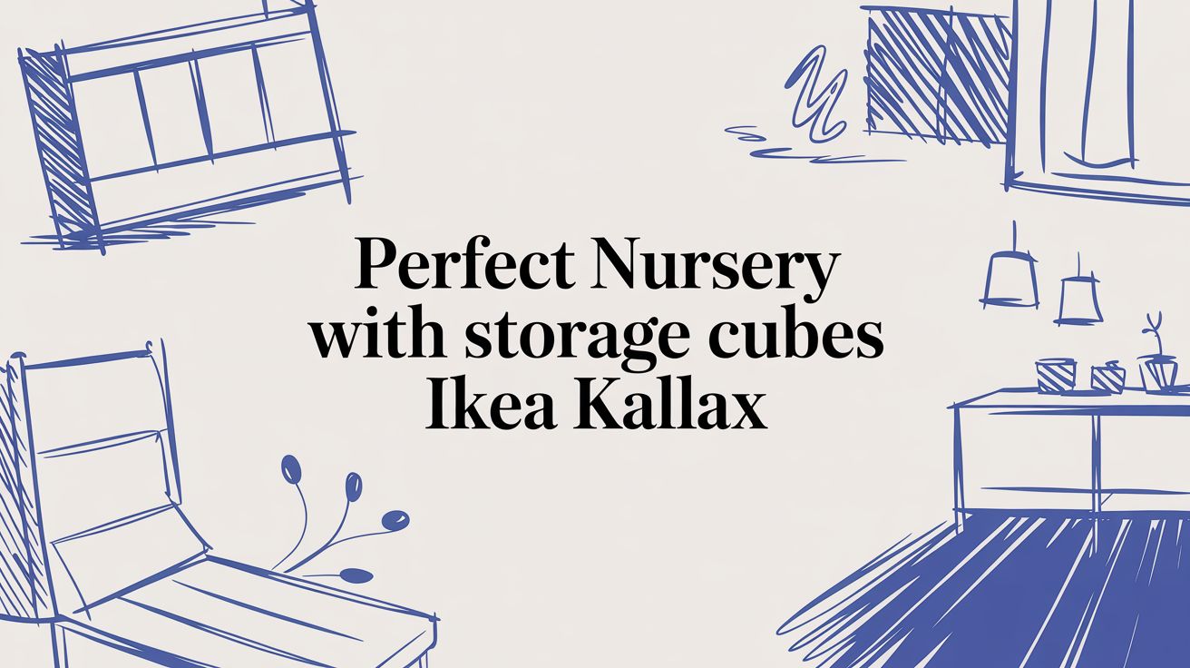 Perfect Nursery with Storage Cubes IKEA Kallax
