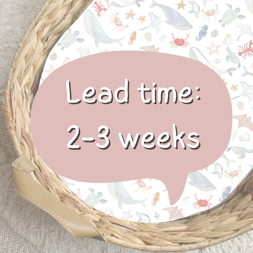 Aldi Basket Liner Deep Blue Sea Bobbin and Bumble