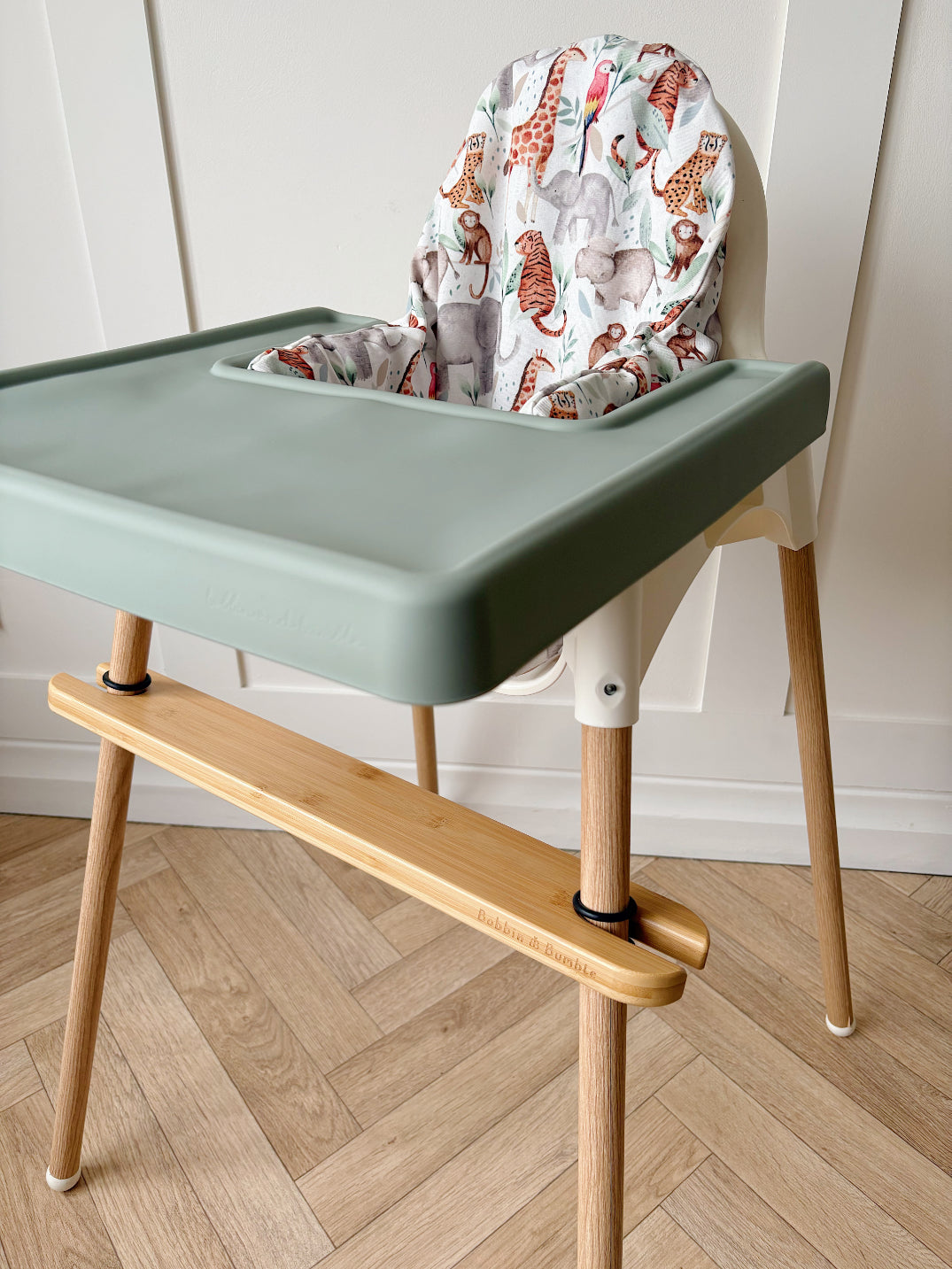 IKEA Highchair Full Glow-Up Bundle – Jungle Animals