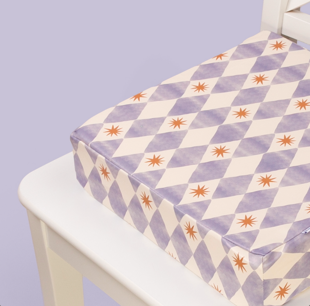 Uppy™ Toddler Booster Cushion – Blue Harlequin