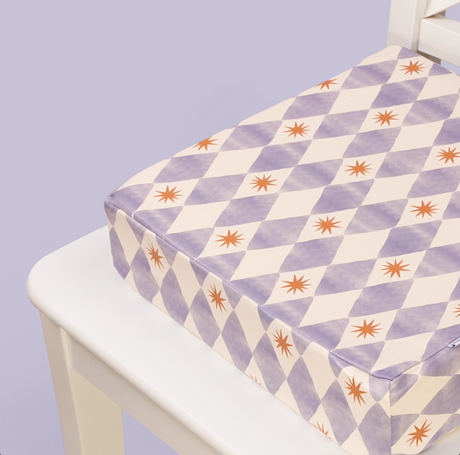 Uppy™ Toddler Booster Cushion – Blue Harlequin