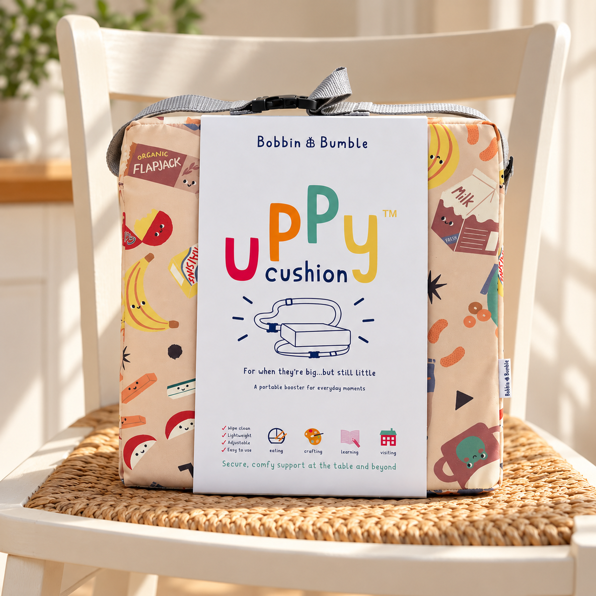 The Uppy Toddler Booster Cushion – Snack Time | Machine Washable