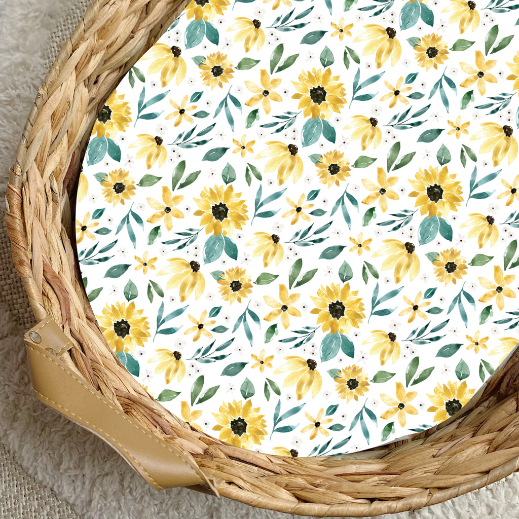 Aldi Basket Liner - Sunflowers | Bobbin and Bumble.