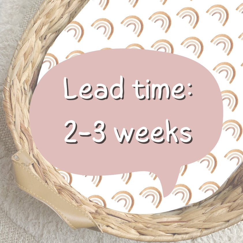 Aldi Basket Liner Boho Rainbows Bobbin and Bumble