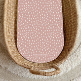 Dusky Pink Dots PVC Changing Basket Liner | Bobbin and Bumble | Bobbin and Bumble.