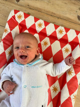 Standard Changing Mat - Red Harlequin
