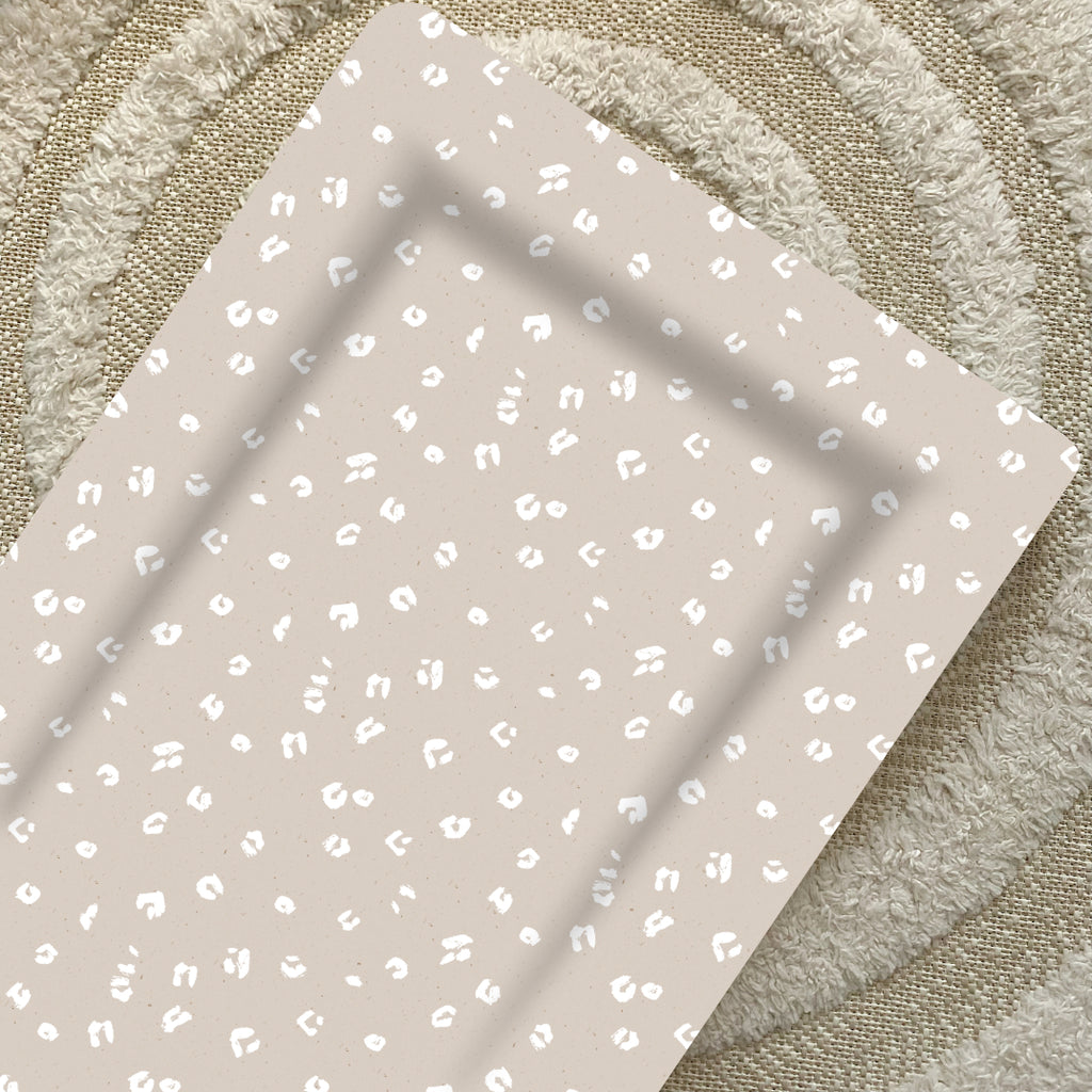 Deluxe Baby Changing Mat - Sand Animal Print | Bobbin and Bumble.