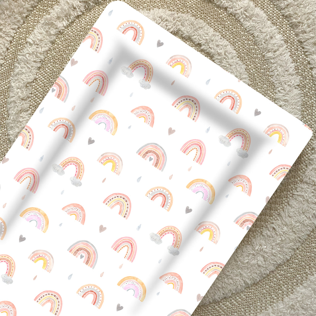 Deluxe Baby Changing Mat - Beau Rainbow Print | Bobbin and Bumble.