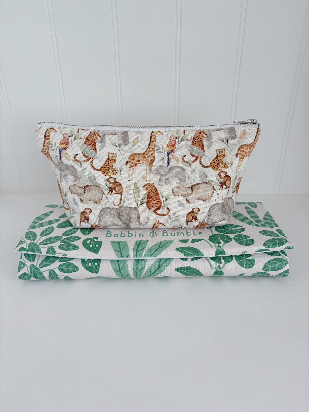 Nappy Wallet - Jungle Animals Print
