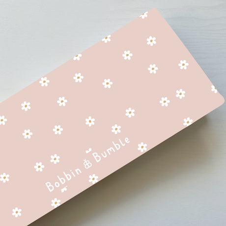 Folding Baby Changing Mat - Pink Daisy | Bobbin and Bumble.