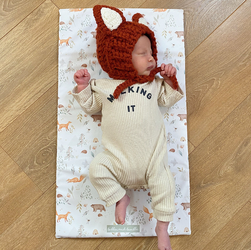 Folding Baby Changing Mat - Woodland Animals | Bobbin and Bumble.
