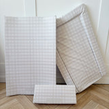Complete Baby Changing Mat Bundle -  Beige Gingham