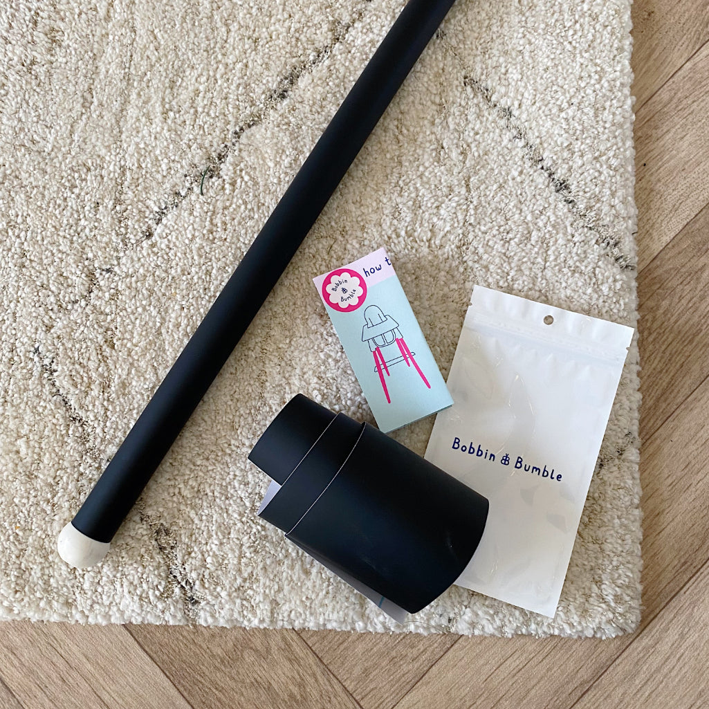 Vinyl Leg Wraps for IKEA Antilop Highchair - Matt Black | Bobbin