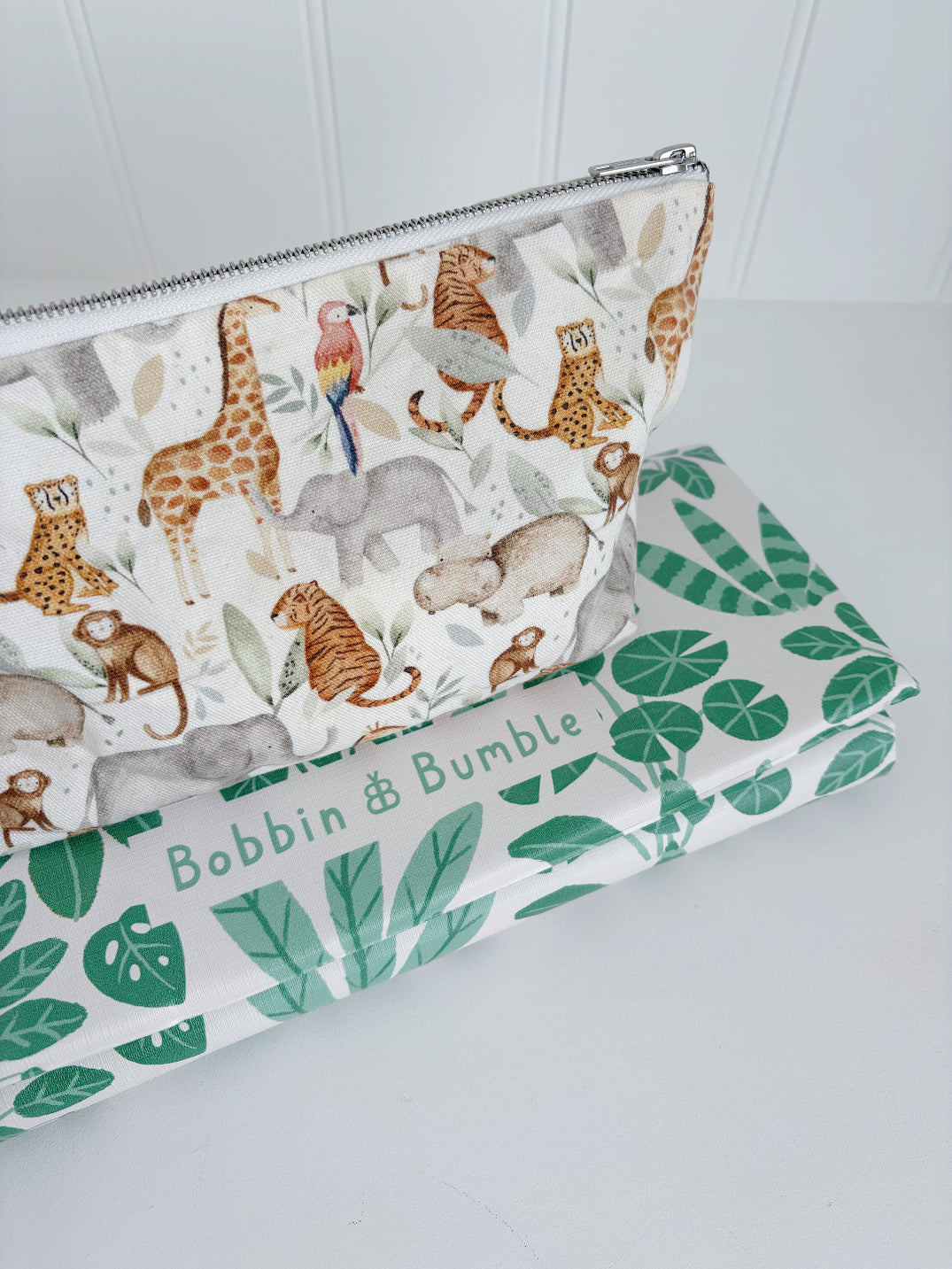 Nappy Wallet - Jungle Animals Print
