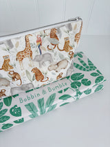 Nappy Wallet - Jungle Animals Print